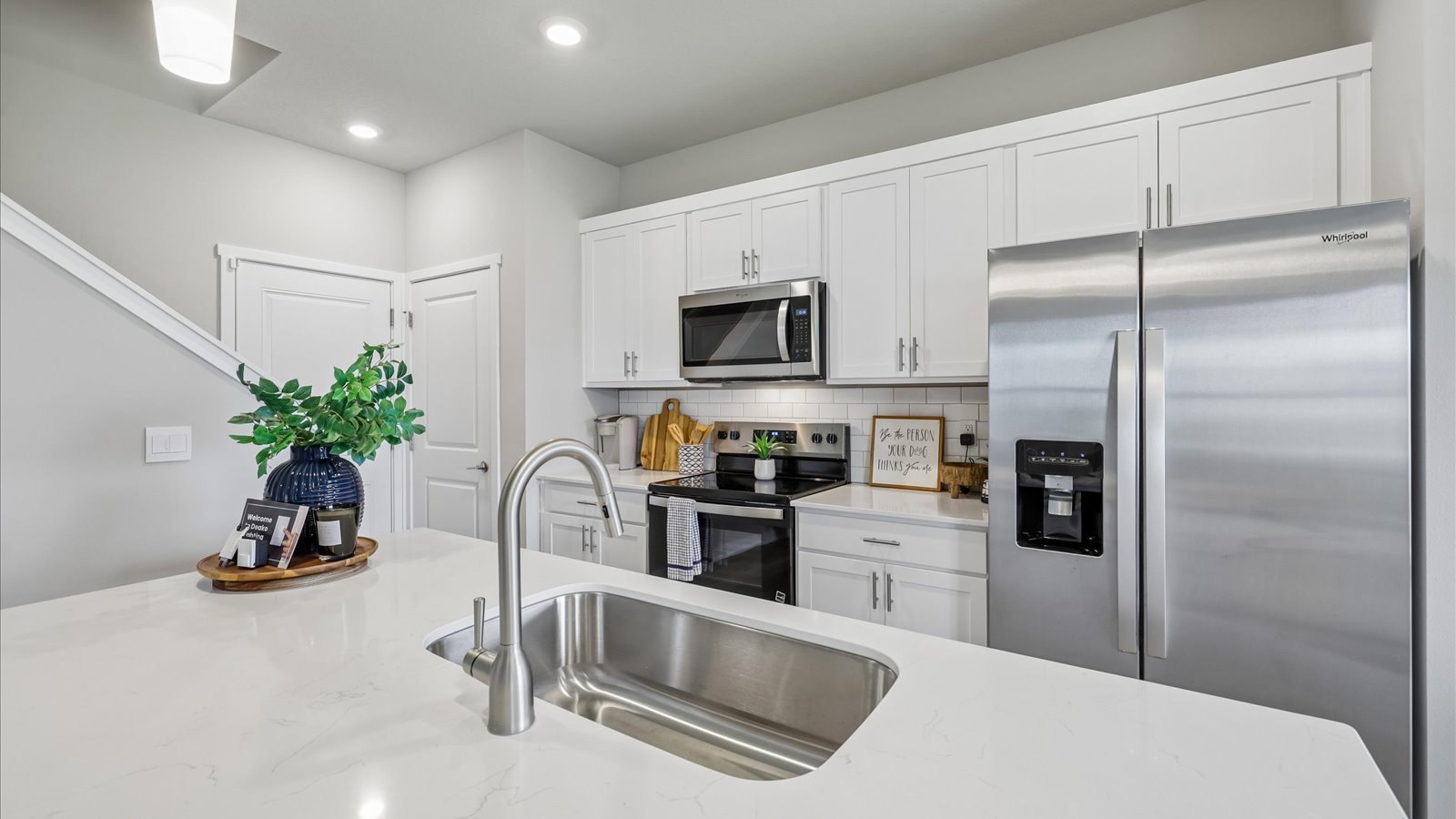 Bright open-concept kitchen and great room